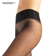 Load image into Gallery viewer, Calzitaly Seamless Tights with Polka Dots - 15 Den
