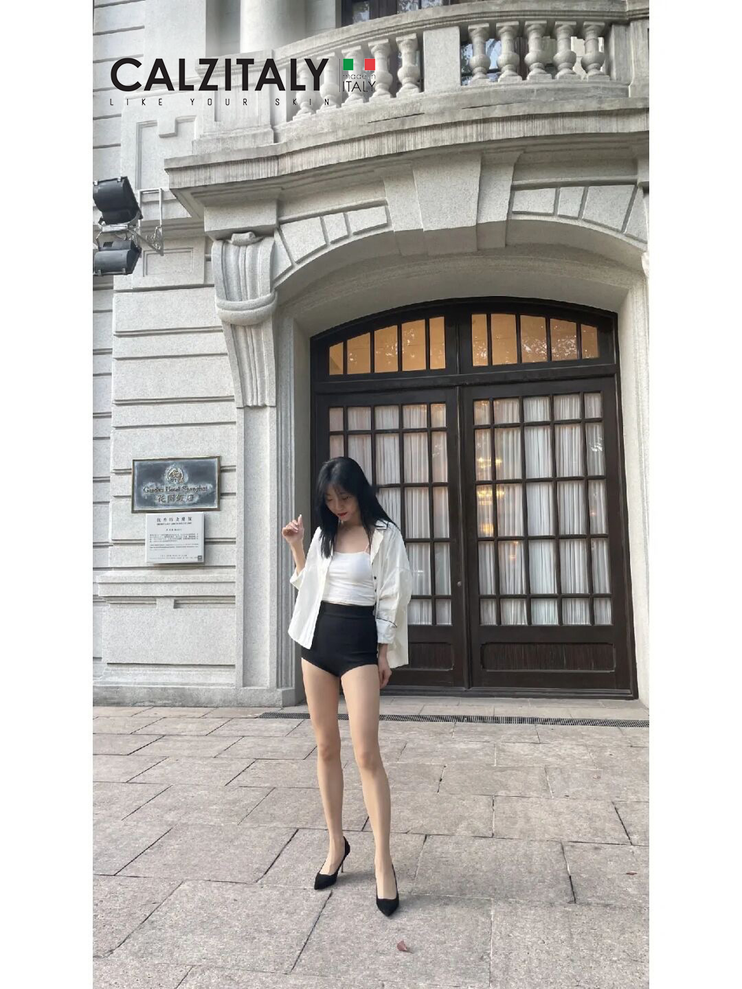 Calzitaly 超薄微珠光修身絲襪 - 7 Den
